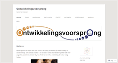 Desktop Screenshot of ontwikkelingsvoorsprong.info